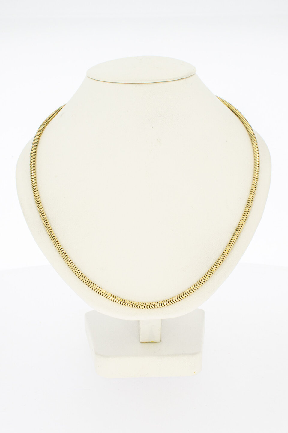 Slangen Collier 14 karaat goud -  42 cm