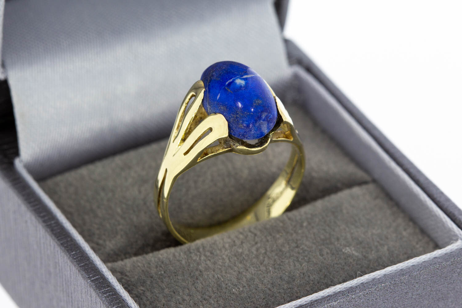 Lapis Lazulli ring 14 karaat goud - 18 mm