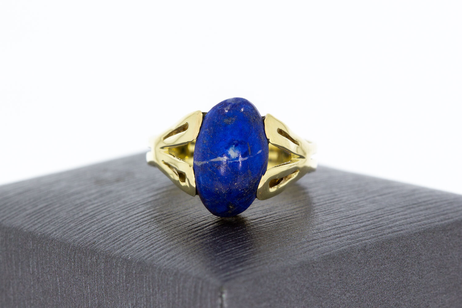 Lapis Lazulli ring 14 karaat goud - 18 mm