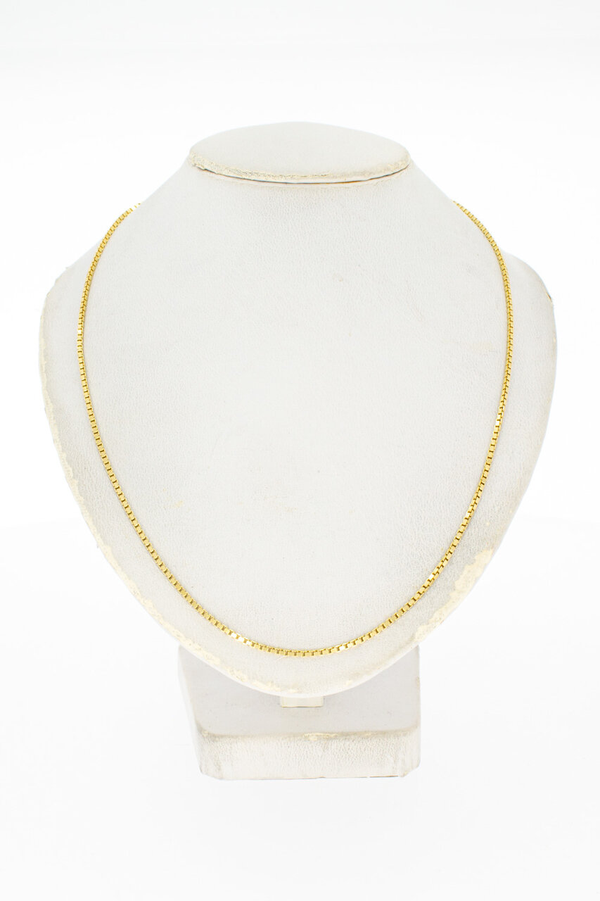 18 Karaat geelgouden Venetiaanse Ketting - 46 cm