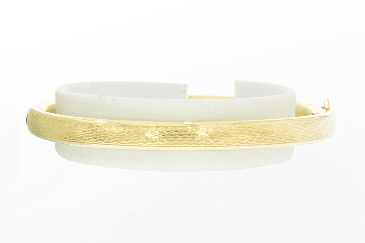 14 Karaat geelgouden Slavenarmband