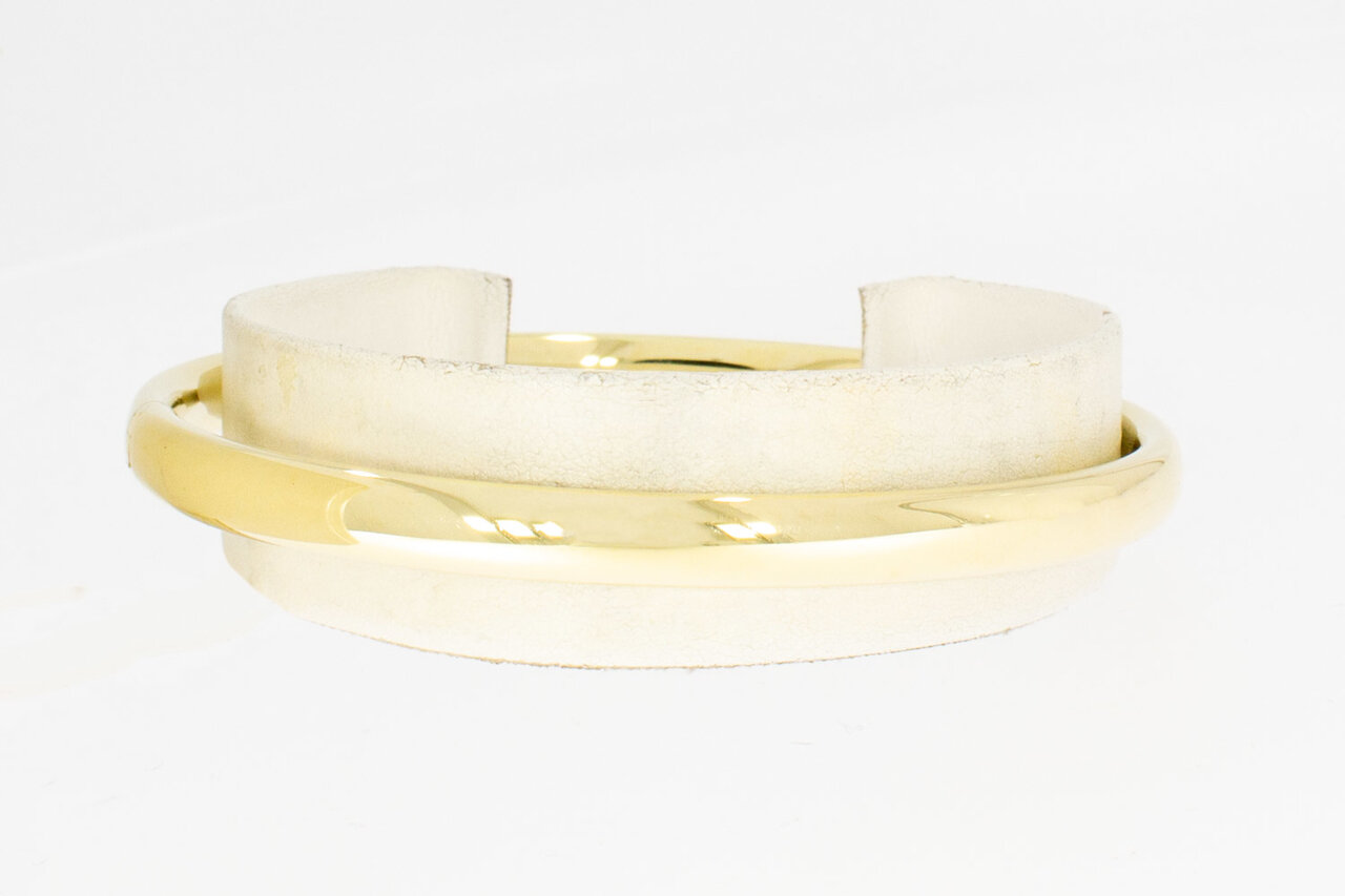 Geel gouden 14 karaat Slavenarmband