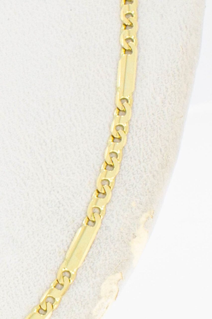 14 karaat gouden kettinkje Figaro - 45 cm