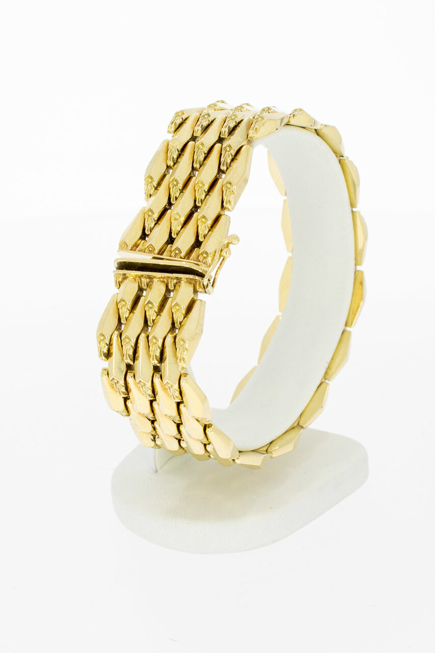 Brede vintage armband 14K goud - 19,9 cm