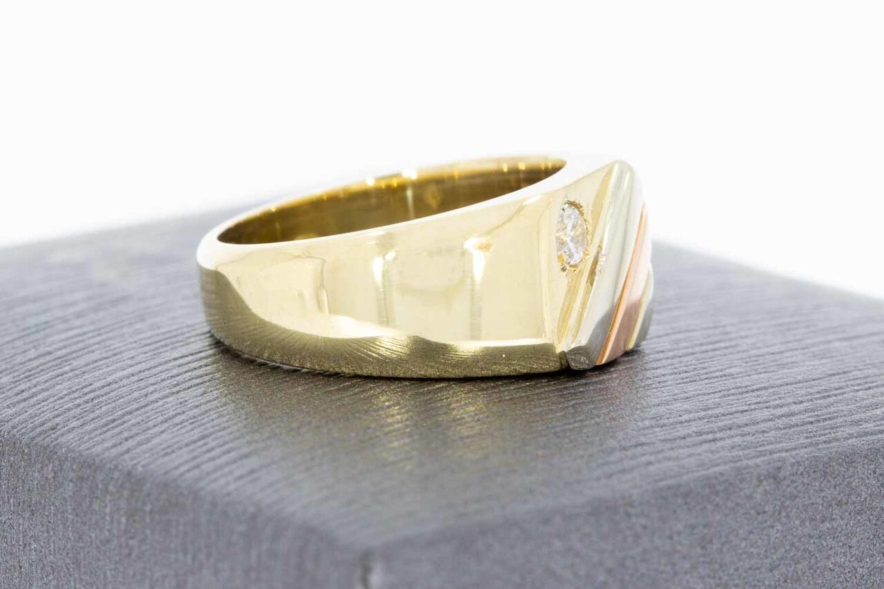 14 Karaat gouden dames Pinkring - 14,8