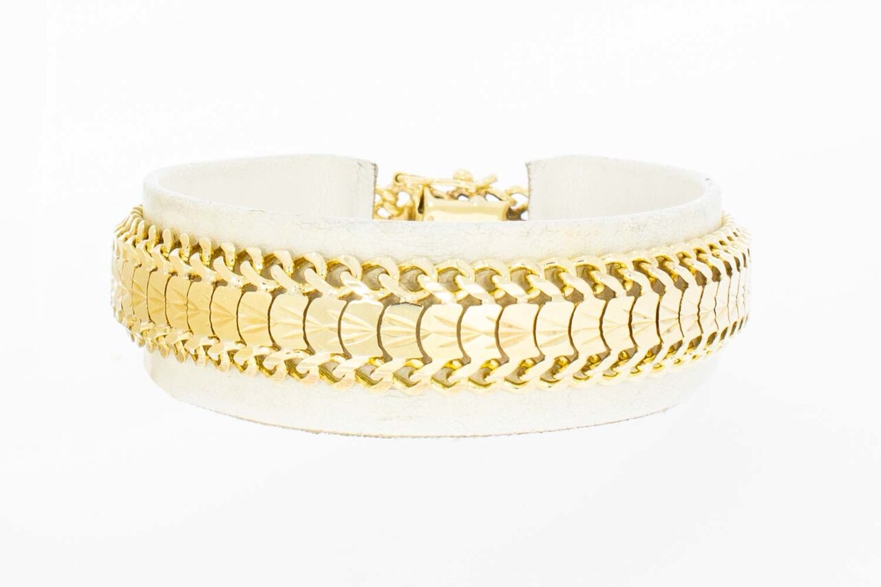 14 Karaat vintage goudenarmband - 18 cm