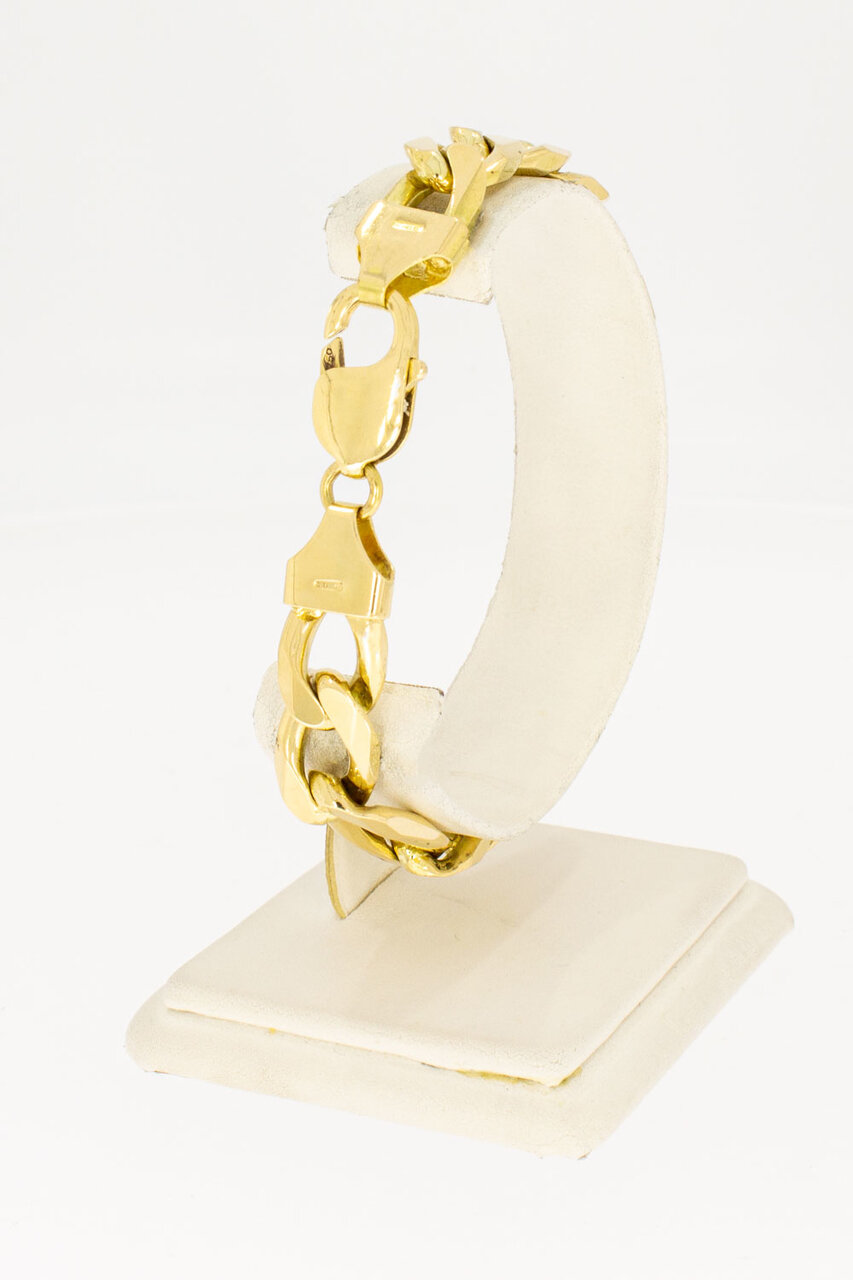 18 Karaat gouden Gourmet armband - 21,4 cm