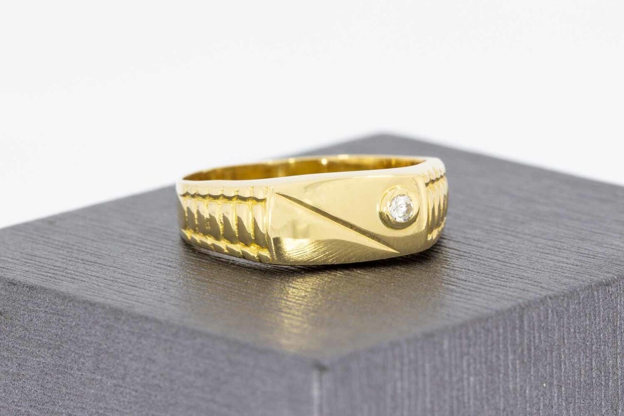 18 Karaat Statement ring - 18,9 mm