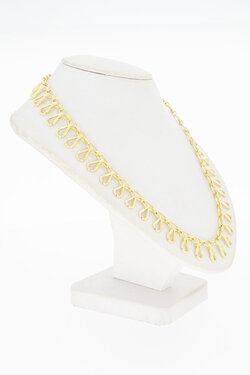 14 Karaat gouden fantasie Zonnestraat  Collier - 47,5 cm