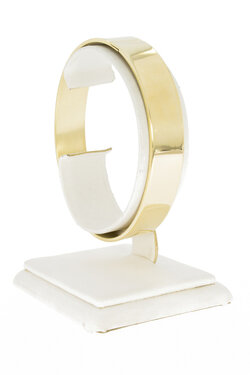 Brede 14 Karaat gouden Slavenarmband