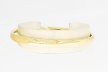 Geel gouden 14 karaat Slavenarmband