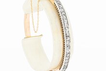 Bangle- diamant armband 18 karaat goud