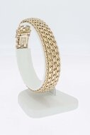 18 Karaat gouden Vintage gevlochten armband - 18,9 cm