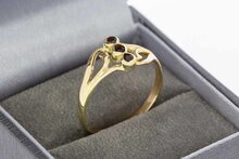 14 Karaat gouden Vintage Granaat ring - 19,6 mm