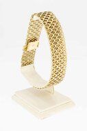 14 Karaat gouden Vintage gevlochten armband - 23,3 cm