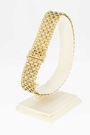 14 Karaat gouden Vintage gevlochten armband - 23,3 cm