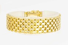 14 Karaat gouden gevlochten Vintage armband - 19 cm