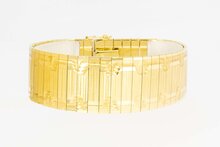 18 Karaat gouden Plaatjes armband - 19,3 cm