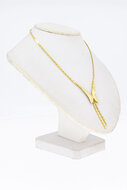 14 Karaat gouden dames Collier met hanger - 42 cm