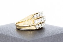 14 Karaat gouden diamanten ring - 16,6