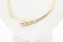 Collier met diamanthanger 14 Karaat gouden - 44,5 cm