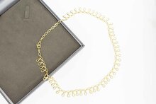 14 Karaat gouden Zonnestraalketting - 47,5 cm