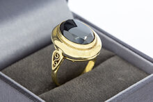 Vintage Hematiet ring 14 karaat - 17,7 mm