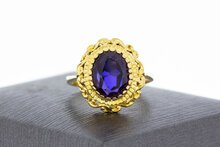 Vintage Amethist ring 18 karaat - 16,8 mm