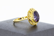 Vintage Amethist ring 18 karaat - 16,8 mm