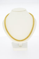 14 Karaat Vintage gouden Popcorn collier- 45 cm