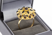 Vintage Granaatring 14 Karaat goud - 18,9 mm