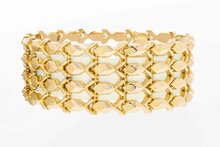 Brede Vintage armband 18K goud - 19,1 cm