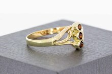 14 Karaat gouden Vintage Granaat ring - 19,6 mm