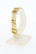 14 Karaat gevlochten gouden dames armband - 19,3 cm