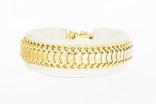 14 Karaat vintage goudenarmband - 18 cm