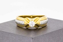 14 karaat Statement Zirkonia ring - 19,9 mm