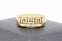 14 Karaat -Versace Style- ring - 18,7 mm