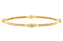 18 Karaat &quot;tubogas&quot; gouden diamant Slavenarmband