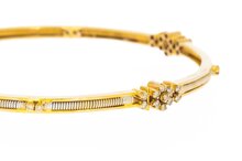 18 Karaat &quot;tubogas&quot; gouden diamant Slavenarmband