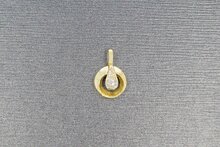 14 karaat diamant hanger - 13,5 mm