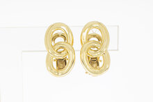 14 karaat gouden designer oorclips - 2 cm