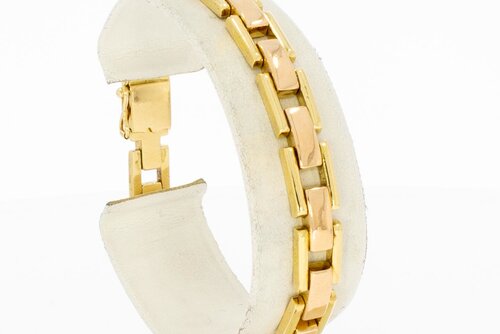 18 Karaat gouden Staafjes armband - 18,3 cm