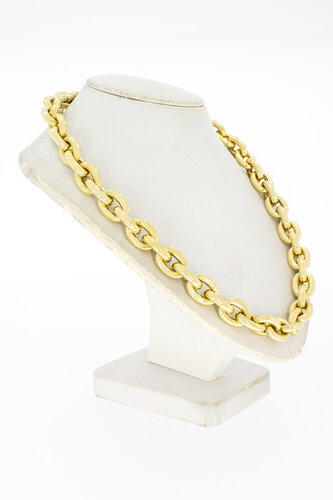 18 Karaat geelgouden Anker Collier - 43,1 cm