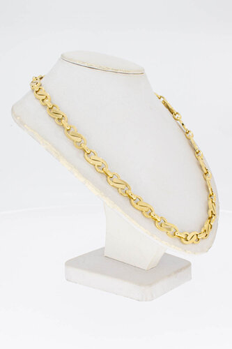 18 Karaat gouden infinity Collier - 42,9 cm