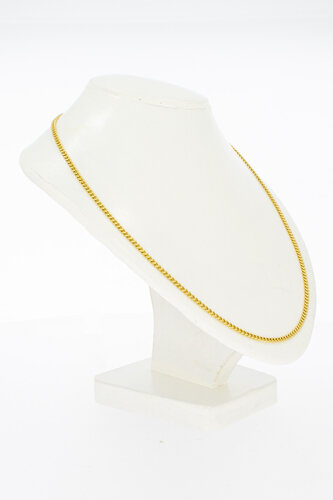 18K gouden Gourmet Ketting - 53,8 cm