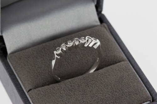 18 Karaat witgouden diamant ring - 17,8