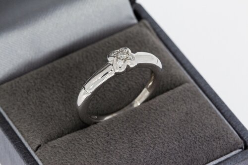 18 Karaat witgouden diamant ring - 16,6