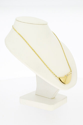 14 Karaat gouden Omega Collier met Hanger - 42 cm