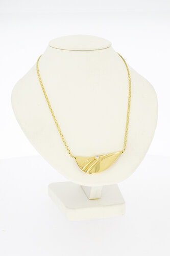 14 Karaat gouden Omega Collier met Hanger - 42 cm