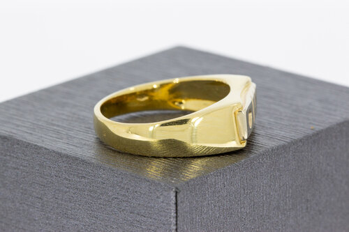 14 Karaat gouden Zirkonia ring - 19,6